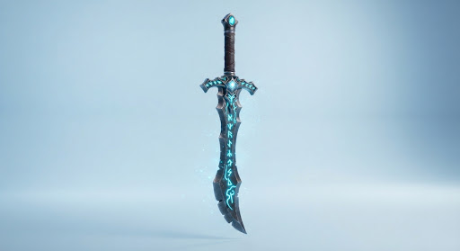 Illustrative render of a Poison Sword +9 item