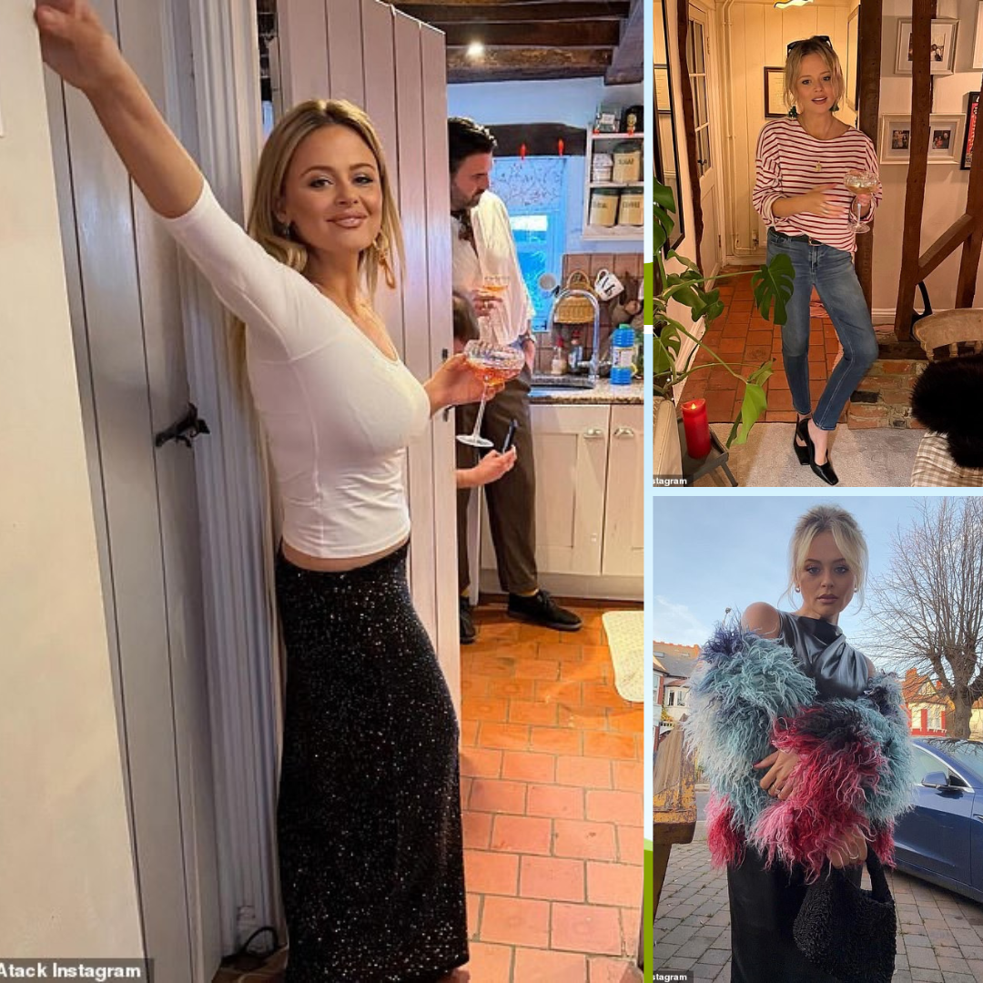 Emily Atack’s fans rush to her defence as she’s hit by claims she’s using weight-loss jabs after sharing wholesome snaps from her Christmas