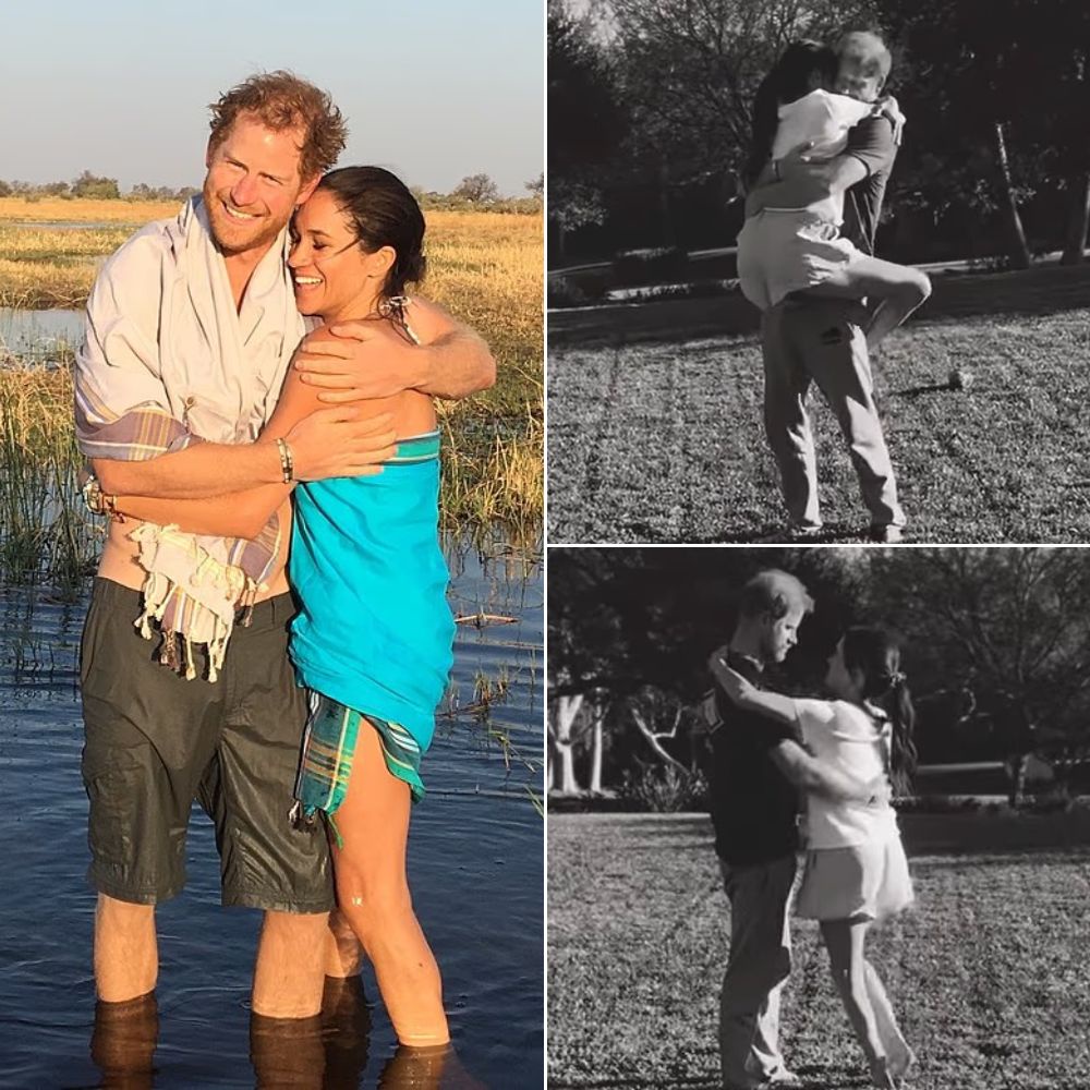 Meghan says it was filmed by Lilibet. She says itโs a throwback to their early, secret days.