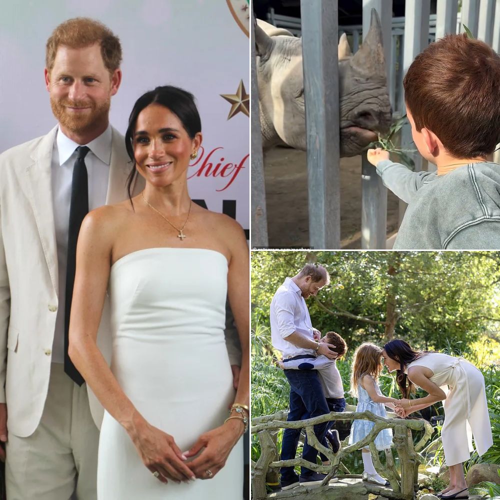 Meghan Markle posts heartwarming videos of Lilibet and Archie splashing in the pool and feeding animals at the zoo