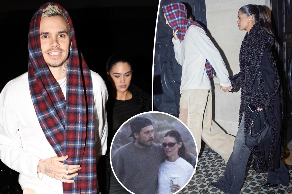 Romeo Beckham is all smiles on PDA-packed outing with girlfriend Kim Turnbull as family rift deepens