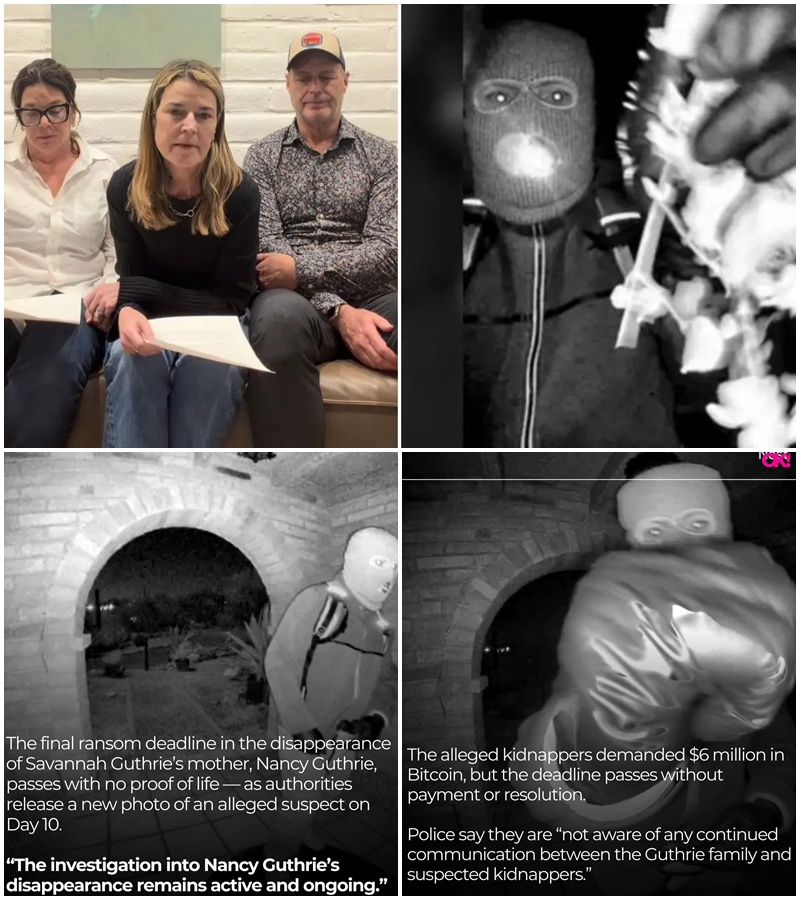 “STILL ALIVE, STILL FIGHTING. ⏳💔 The deadline has passed, but the mission remains the same: Bring Nancy home. The FBI has authorized the release of a new photo of the suspect believed to be holding Savannah Guthrie’s 84-year-old mother. In a moment of raw courage, Savannah spoke directly to the cameras, pleading for her mother’s life. Someone knows who this man is. Someone knows where they are hiding. Is it you?