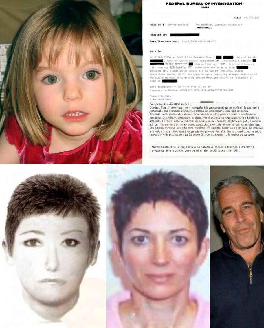 “I SAW HER WITH MAXWELL.” ๐จ Shockwaves are hitting the global community as a 2009 report from the Epstein files comes to light. ๐ Witnesses claim Ghislaine Maxwell was seen in broad daylight with a girl matching Madeleine McCannโs description. The presence of an unidentified middle-aged man adds a terrifying layer to the mystery. This was 24 months after she disappeared in Portugalโwas she hidden in this dark network all along? ๐๏ธ๐ฃ SHARE this post to end the impunity! See the full timeline and the suspect sketches in the comments.