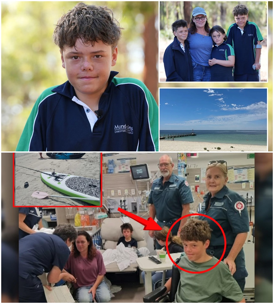 “THREE CHILDREN. ONE CHANCE. ZERO MARGIN FOR ERROR. 🌑🛑 As the boat slipped beneath the freezing surface, the clock started ticking. A mother faced a choice no human should ever have to make: keep her family together and drown, or send her son into the storm to find help. Her broken plea, ‘Go. Please go,’ echoed across the waves as he vanished into the gray. This is the story of a 4km swim, a mother’s prayer, and the moment survival became the only thing that mattered.