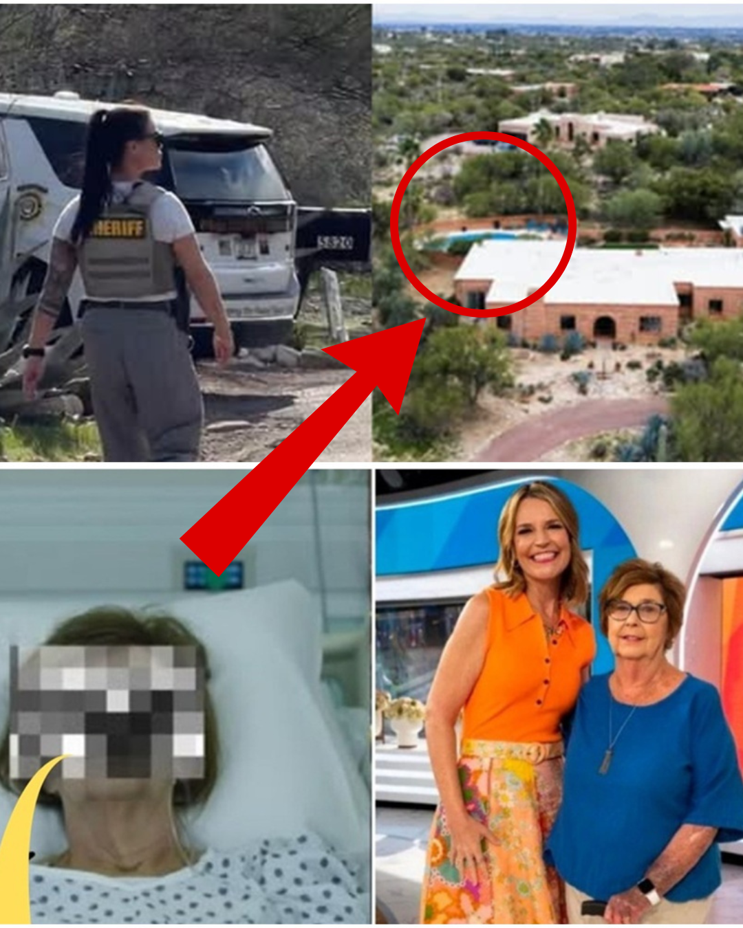 “THE SEARCH ENDS. 🔍 Minutes ago, authorities confirmed they have located Savannah Guthrie’s mother. The location is so chillingly close to the heart of the investigation that it has left the FBI in a state of disbelief. What rescuers found at the scene confirms the darkest fears of the past week. 🚔💔