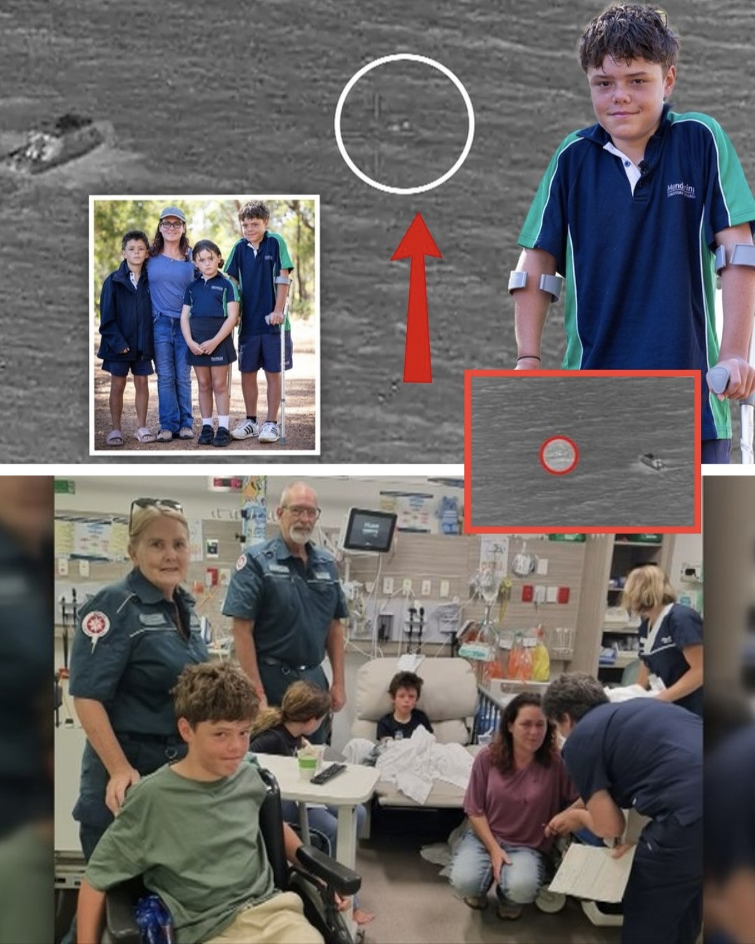 HE WAS READY TO LET GO. 🌊😱  4 hours in the open ocean. 13 years old. Alone in the dark.