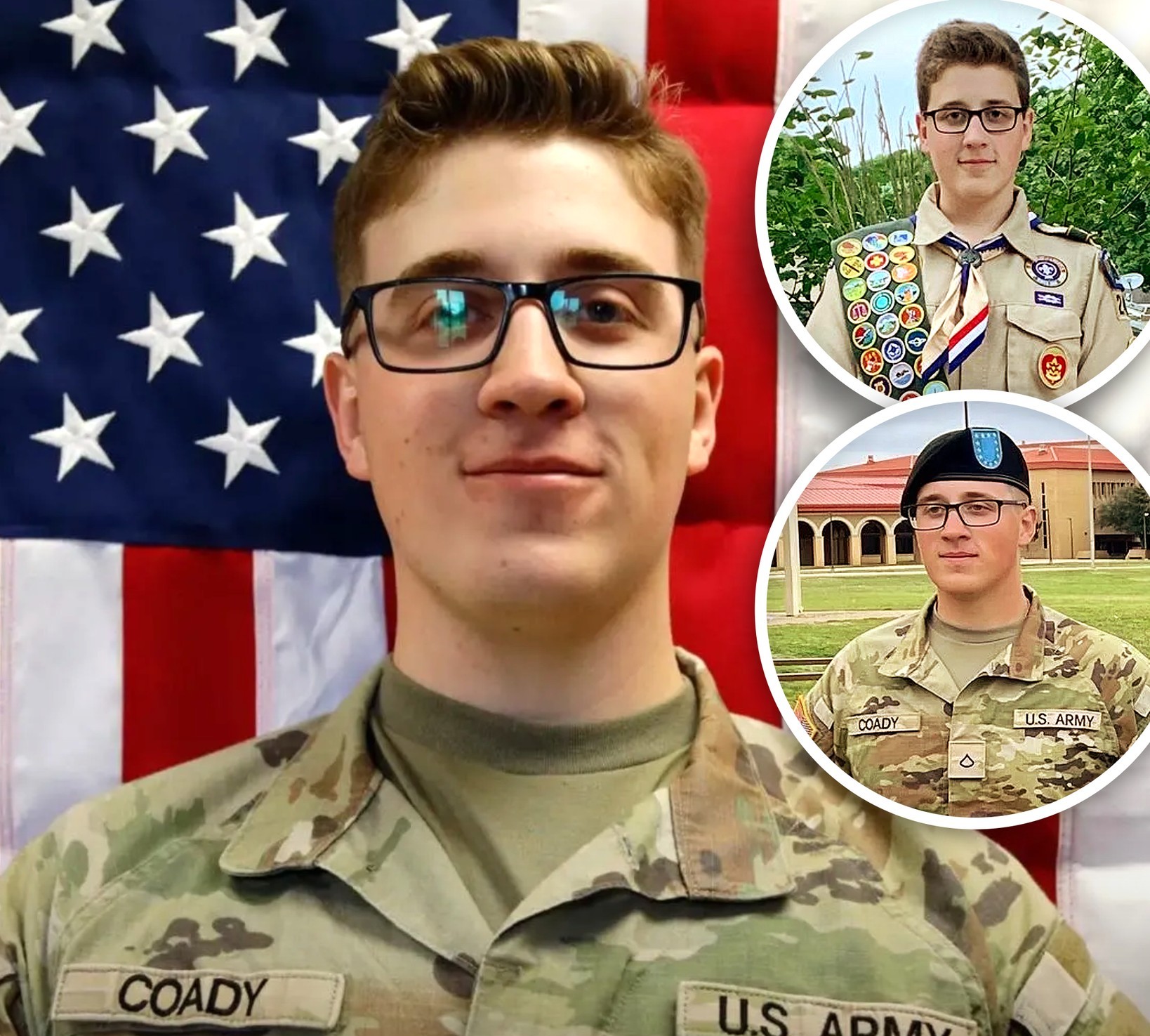 A HERO’S ECHO. 🚨 The sacrifice of Sgt. Declan J. Coady has sent shockwaves from the sands of Kuwait to the heart of Washington. Serving since 2023, the young sergeant was a vital link in the 103rd Sustainment Command’s mission.  On March 1, 2026, a devastating strike hit his facility. Witnesses report that in his final breath, Coady spoke three words—a message so powerful it has transcended the battlefield. These words now stand as a haunting reminder of the price of freedom. 🛡️👣  SEE THE MEMORIAL: The official statement and the final recorded message of Sgt. Coady below. 👇