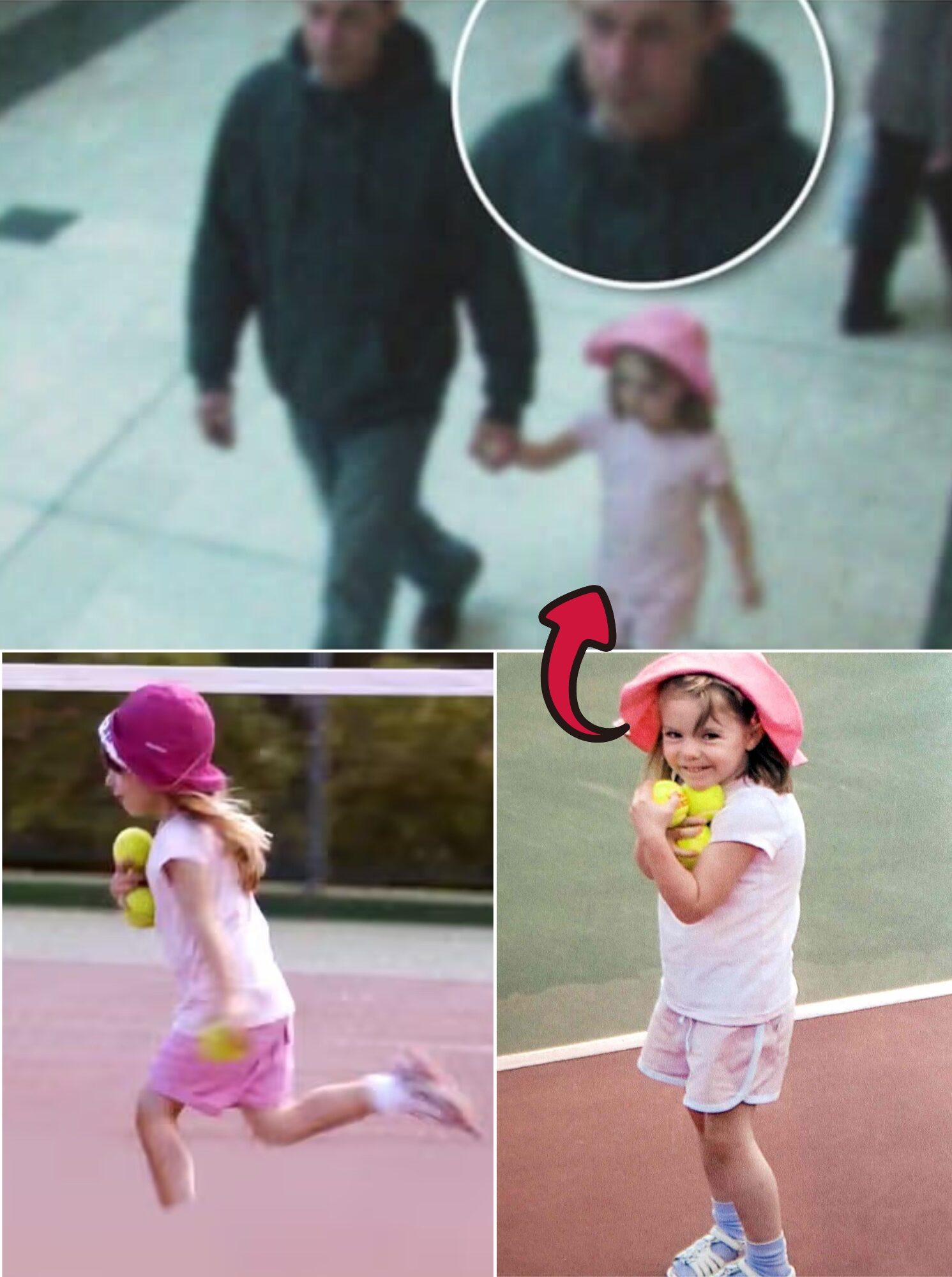 A NIGHTMARE REVEALED. 🚨 After 18 years in the dark, a missing CCTV tape has finally surfaced. The footage captures a chilling sight: a young girl, the double of Madeleine McCann, being led through an airport departures hall.  She is hand-in-hand with a tall man in a black hoodie, caught on film only hours after the initial disappearance. With his profile visible for just one second, investigators are racing to identify the figure in the shadows. Is this the breakthrough the world has waited for? 🛡️👣  READ THE FULL REPORT: The identification of the man and the forensic breakdown of the tape below. 👇
