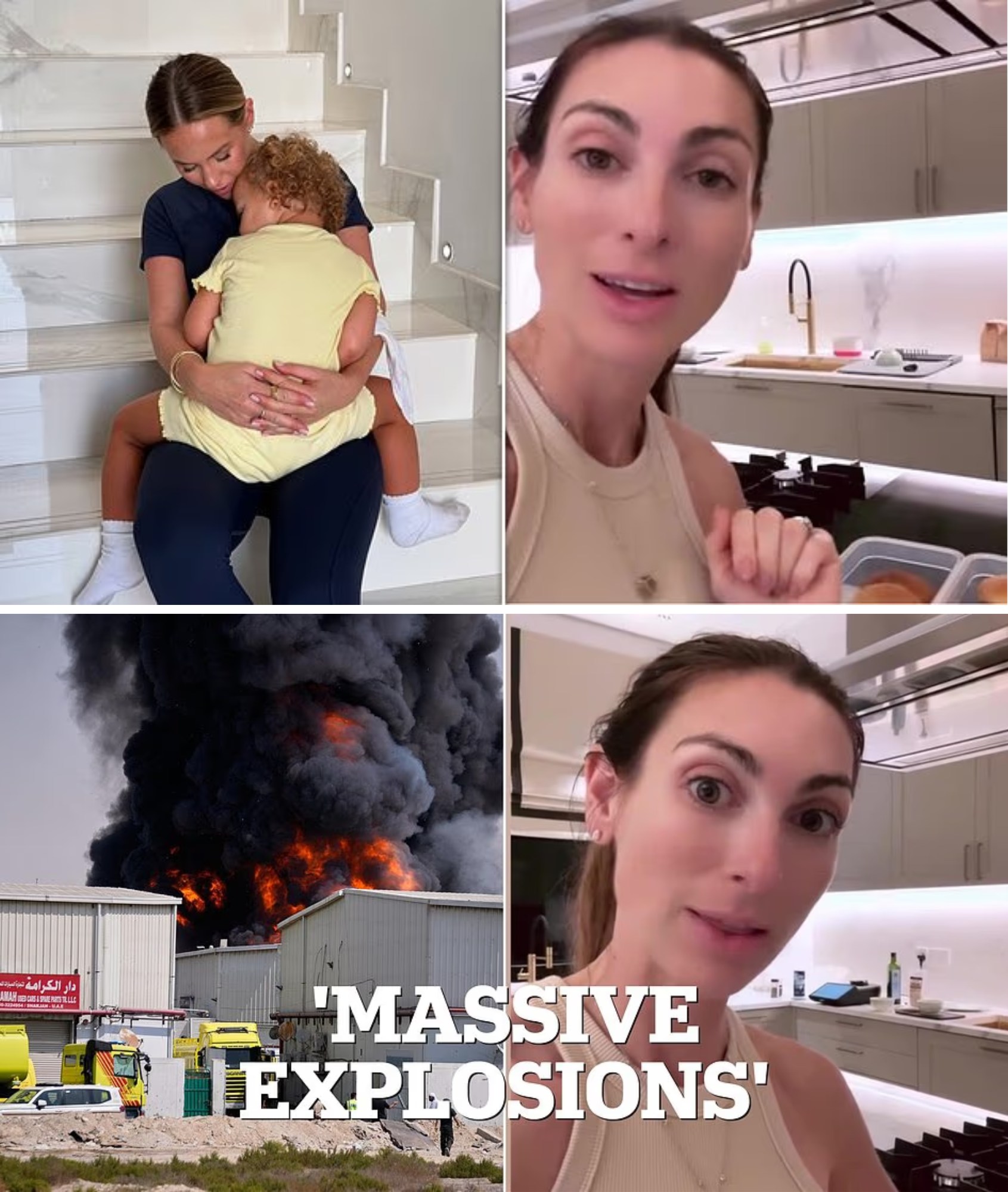 “Last night was terrifying.” 😰  Several high-profile British personalities currently in Dubai described taking cover with their children after reports of missiles being intercepted overhead.