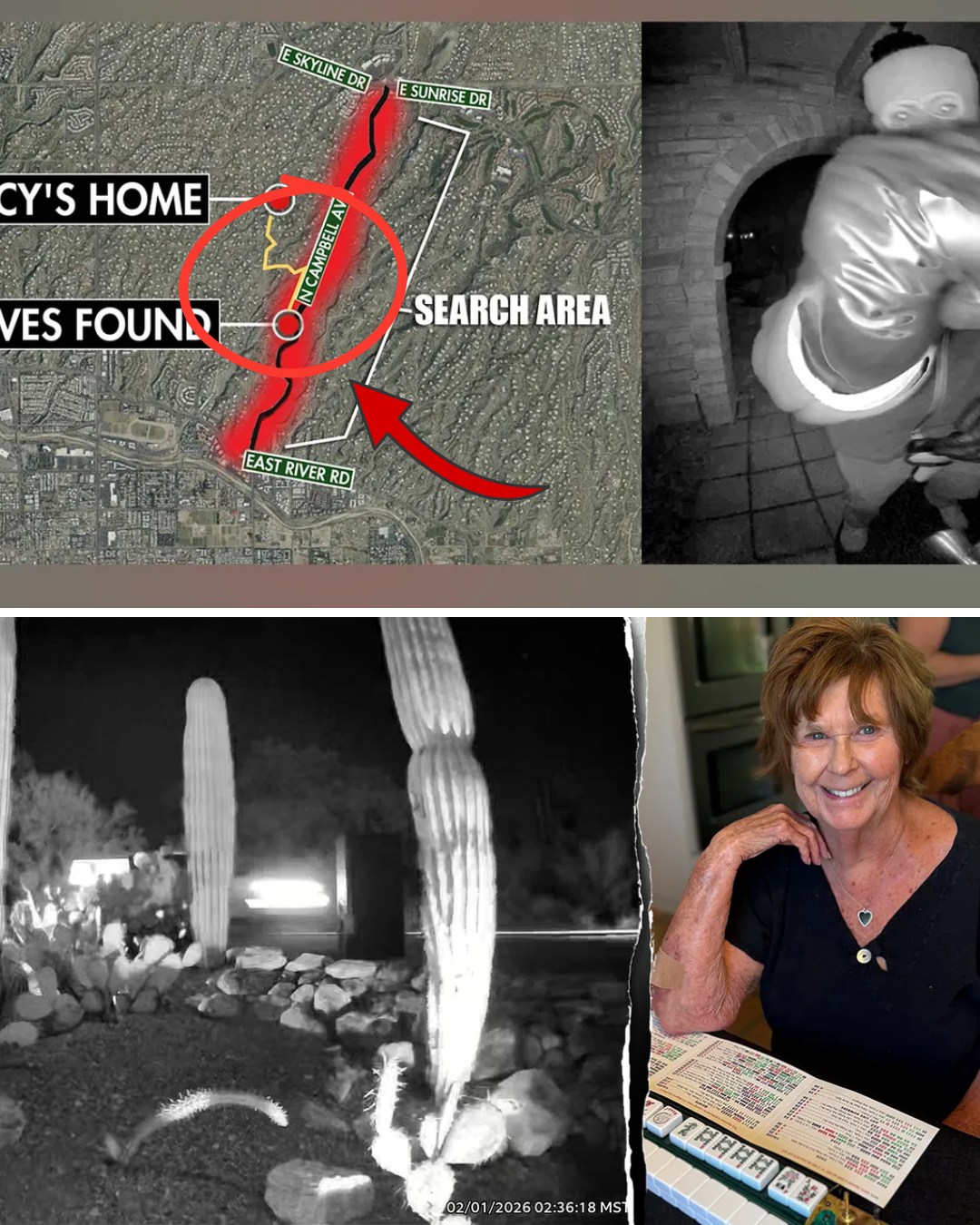 DISCOVERED: The map pinpoints Nancy Guthrie’s LAST location, showing areas where residents had been alerted to “suspicious activity.”