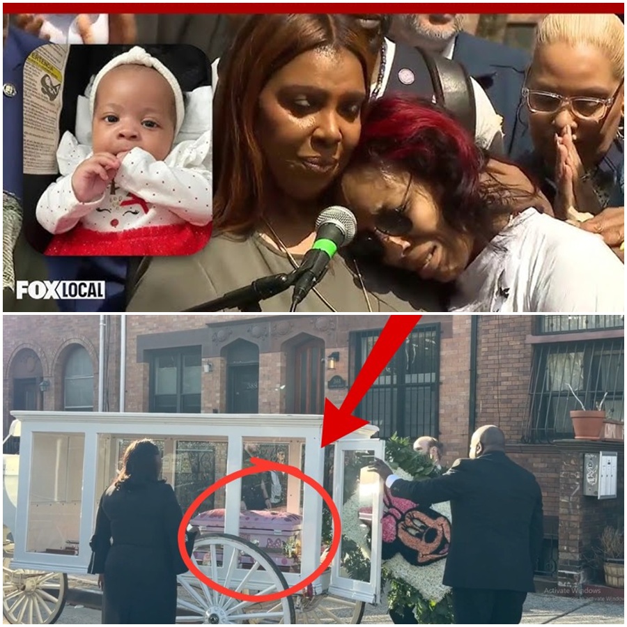 Brooklyn gathered to say goodbye to Kaori Patterson-Moore — a baby girl taken too soon.  💥 Her final farewell came in a pink Minnie Mouse casket, a heartbreaking image that left many unable to hold back tears.  This wasn’t just a funeral. It was a moment that stopped an entire community.  A life just beginning… gone in an instant.  📌 Full story in the comments