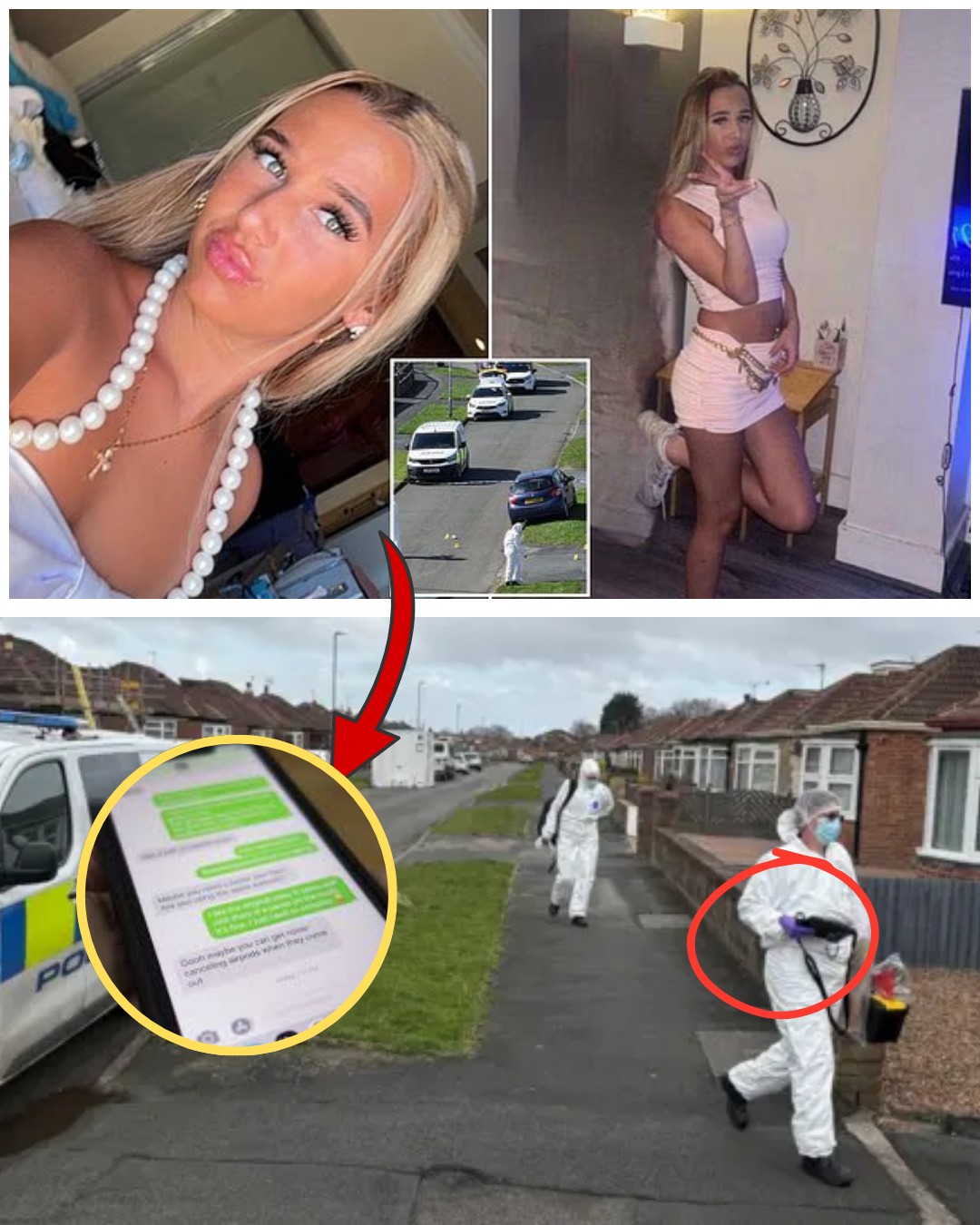 FROM A TEXT ARGUMENT… TO A CRIME SCENE?  Police investigating the death of Chloe Watson Dransfield are looking into whether a disagreement over a boy started online before turning violent in Leeds.