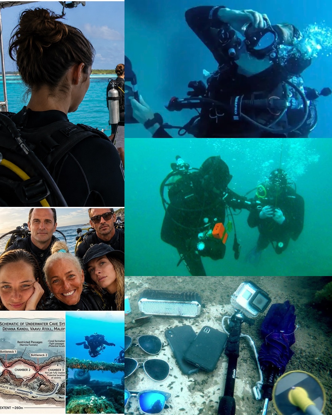 🔥🎥 FIRST HORRIFYING IMAGES FROM INSIDE THE DEATH CAVE 🌊💀 Police have released chilling visuals from the Maldives cave where four Italian divers desperately clung to each other in their final moments. Total chaos, disorientation, and hopeless terror consumed the group as tragedy struck beneath the waves. 📌 Full story and shocking images in comments 👇
