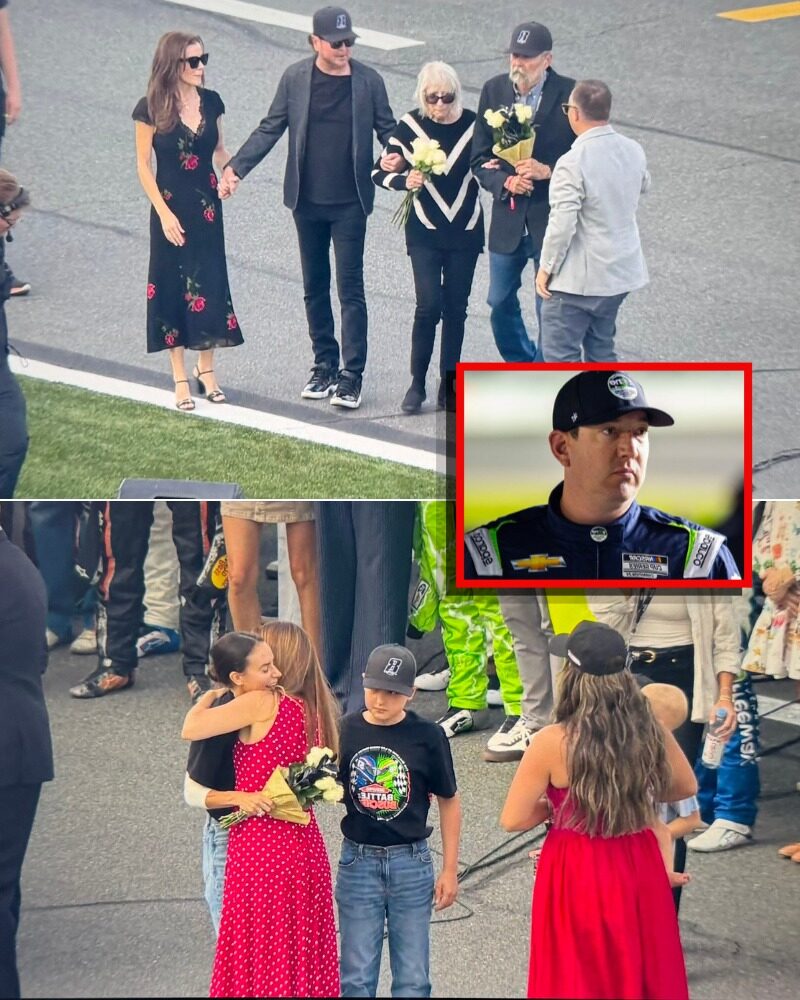 💔 A FAMILY UNITED IN GRIEF — THE BRAVEST BUSCH MOMENT 🏁 Emotional photos reveal Kyle Busch’s family standing strong at Charlotte Motor Speedway. Young Brexton faces the heartbreak with courage, while Samantha and Kurt hold white roses, guiding their mother through a deeply moving pre-race tribute. Fans around the world are sending love and prayers, hoping to comfort the family as they navigate this unimaginable loss. 📌 Full tribute and images in comments 👇