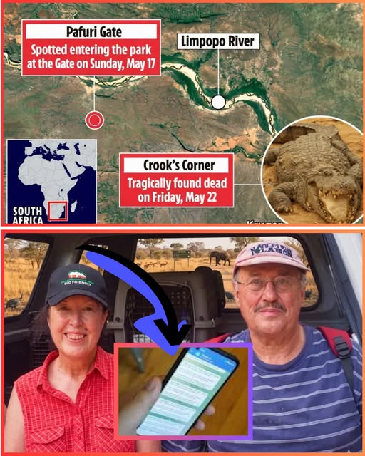 💔⚠️ TRAGIC END FOR ERNST & DINA MARAIS — TORTURE AND CROCODILE ATTACK Autopsy results reveal a horrifying sequence: Ernst (71) and Dina (73) were brutally attacked, hands bound, wounds inflicted… before being thrown into a river teeming with crocodiles. Investigators describe the level of violence as unimaginable.  📌 Full story and disturbing findings in comments 👇