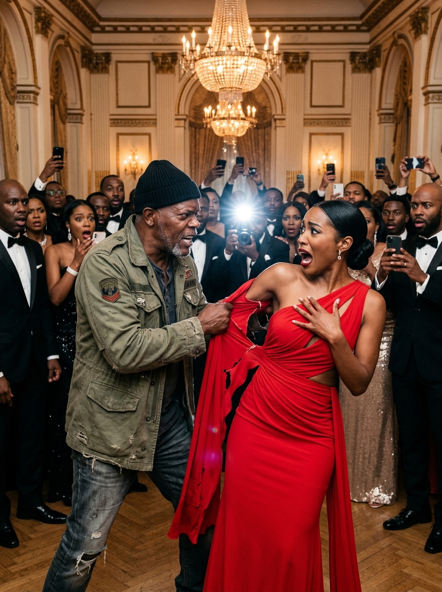 Homeless Man Ripped Billionaire Dress To Save Her Life.. But What She did Next Shocked Everyone…..