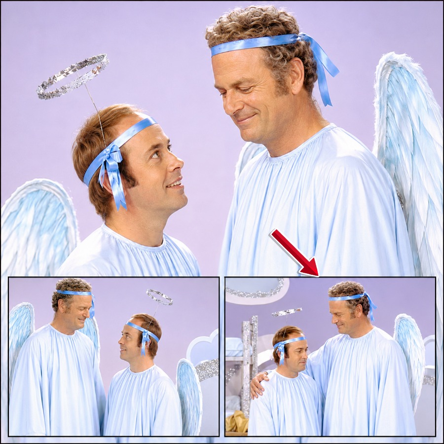 Tim Conway’s “rookie angel” act leaves Harvey Korman doubled over in uncontrollable laughter