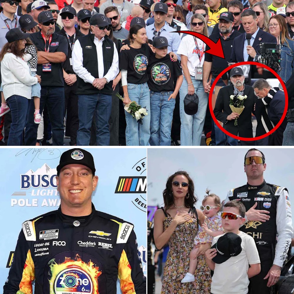 Heartbreaking First Appearance: Kyle Busch’s Wife and Young Children Stand Together in Tearful Silence at Coca-Cola 600