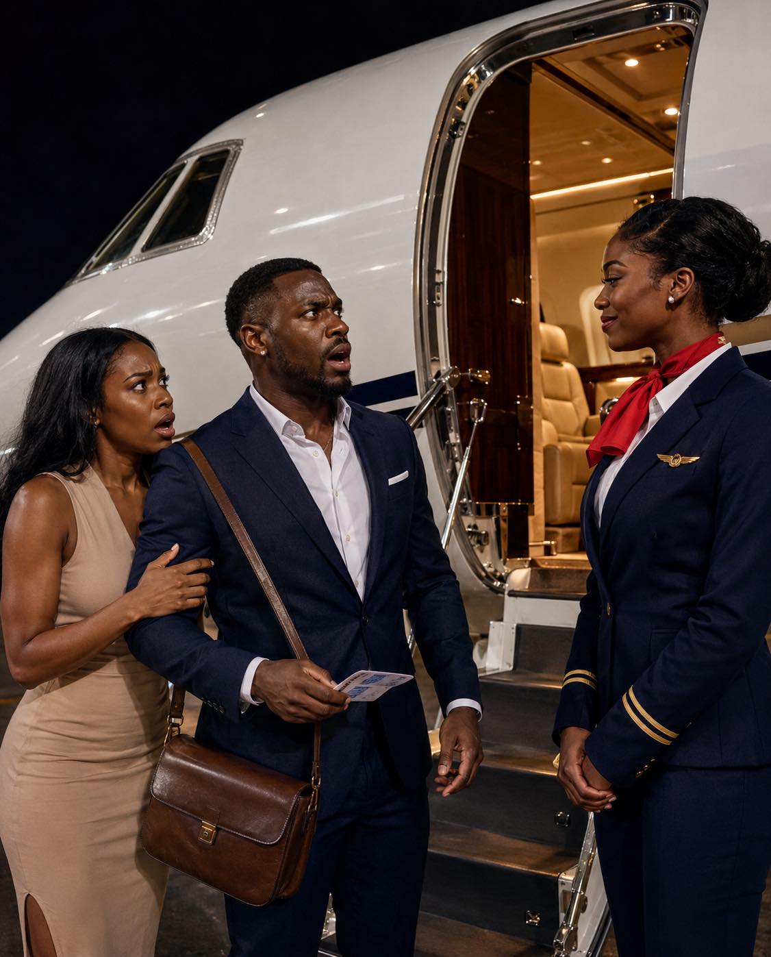 I Boarded First Class With My Mistress… Then My Wife Was the Flight Attendant Greeting Us at the Door