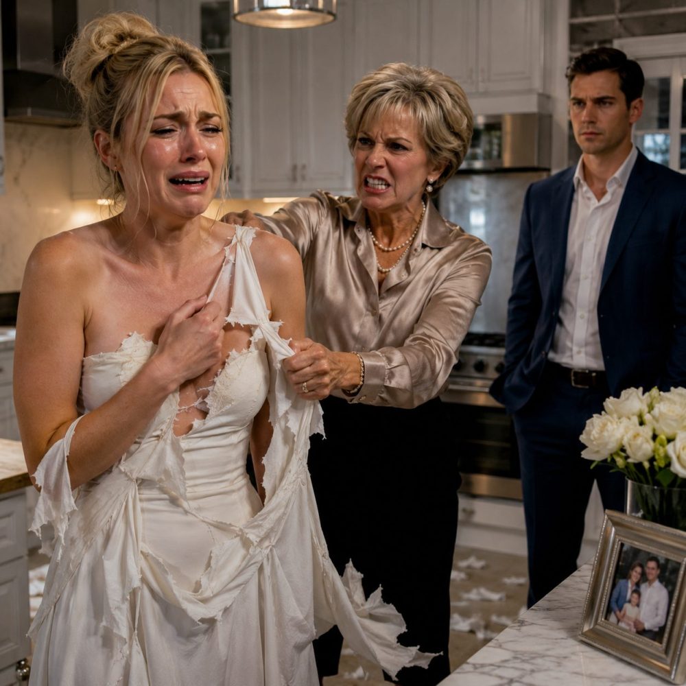 tt_When my mother-in-law tore my white dress in the middle of my kitchen, she screamed, “My son pays for everything in this house!”
