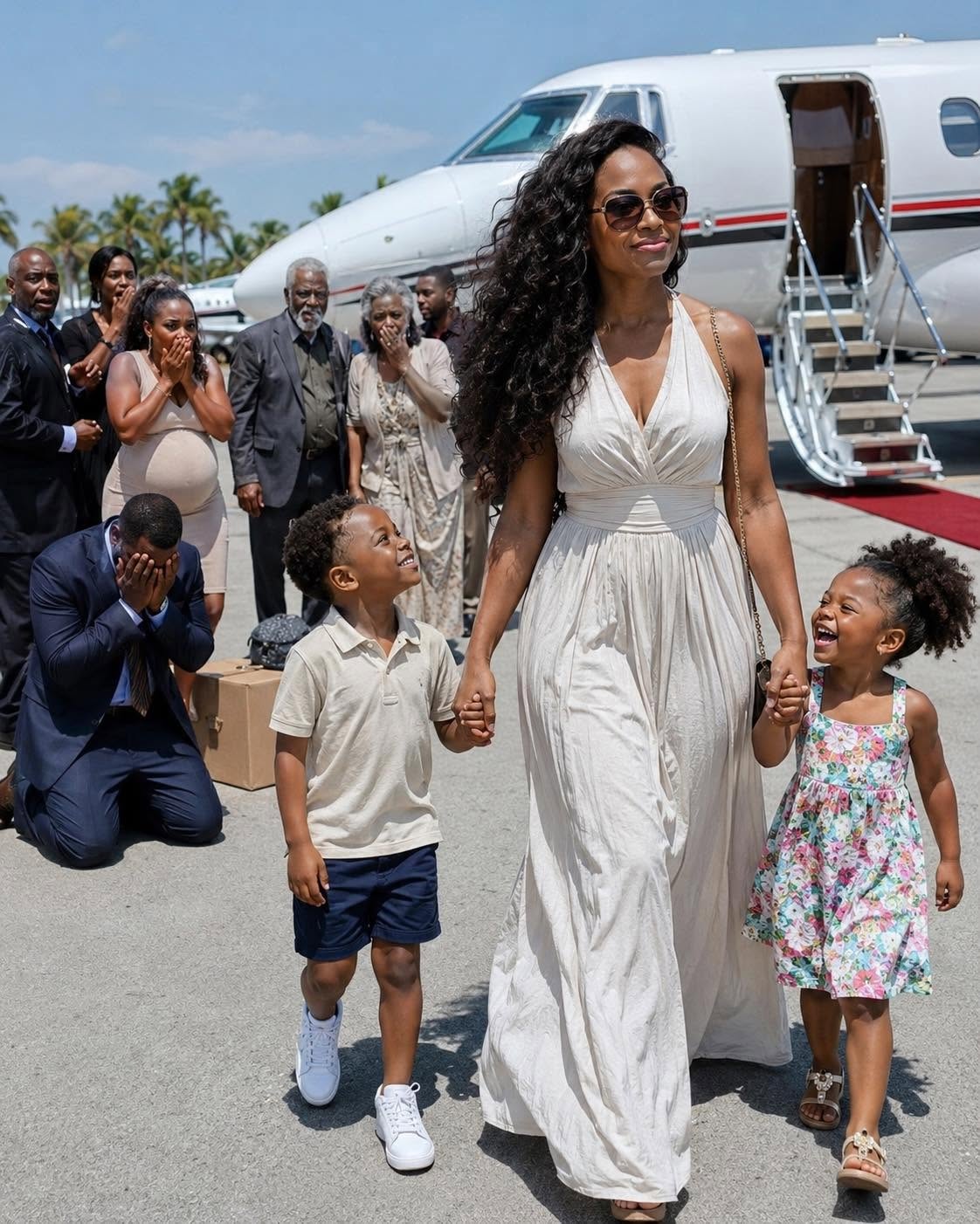 5 minutes after the divorce, I flew abroad with my two kids