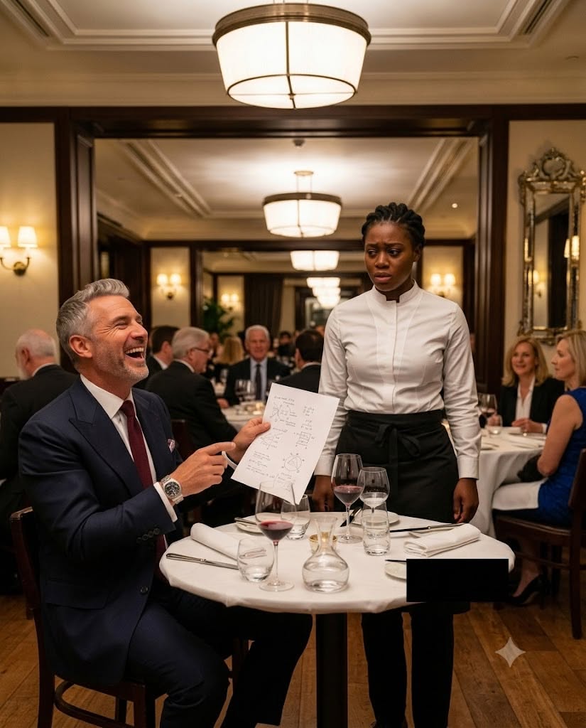 Arrogant Billionaire Said, “Solve This And I’ll Give You Everything” — The Black Waitress Solved It, And His Jaw Dropped