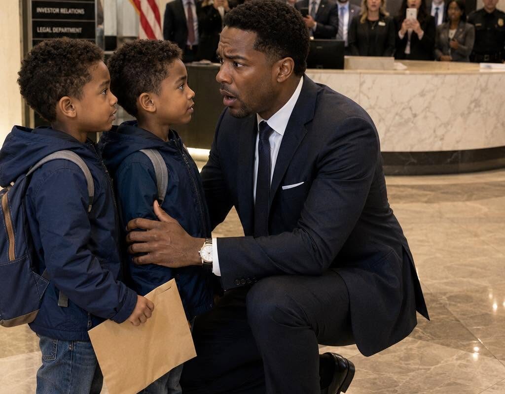 THE BILLIONAIRE WHO WAS TOLD HE COULD NEVER BE A FATHER—UNTIL TWO LITTLE BOYS RAN INTO HIS OFFICE SCREAMING “DADDY!”