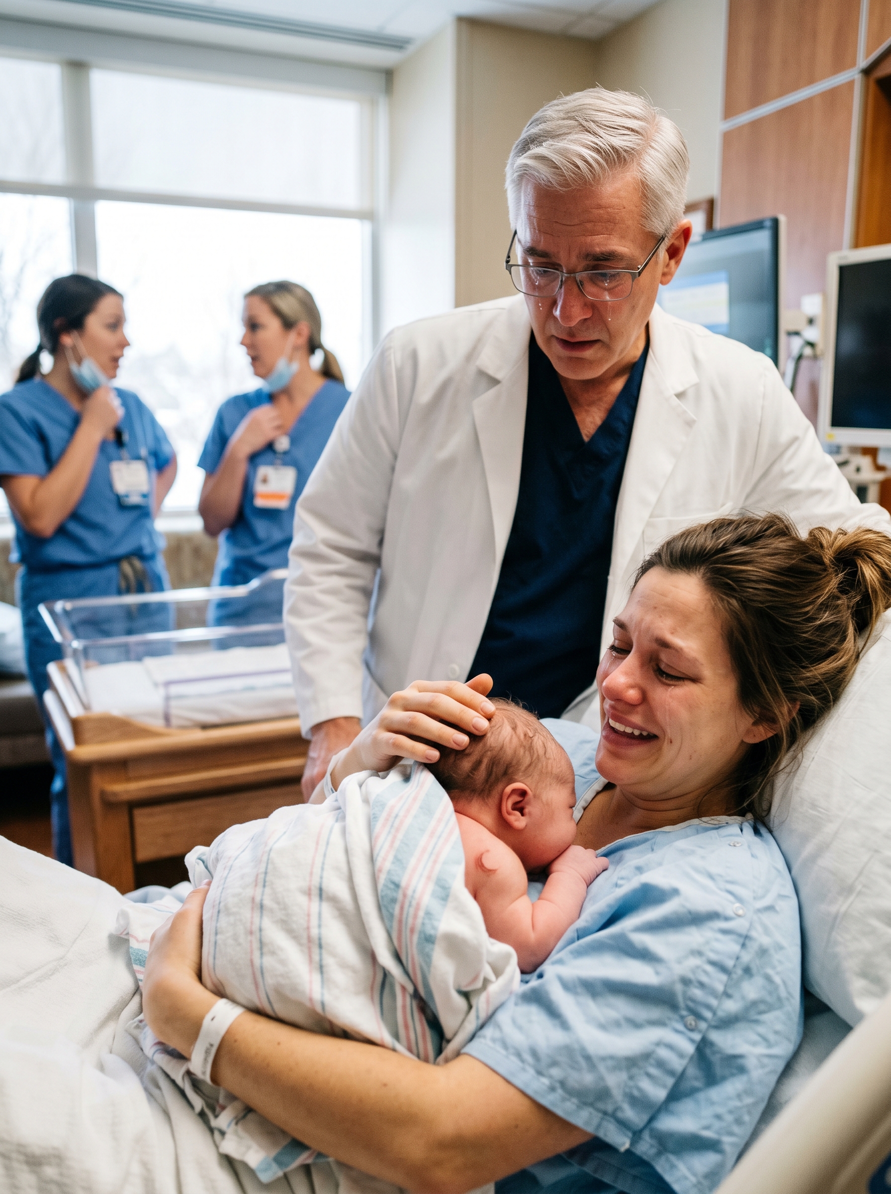 tt_A Young Woman Gave Birth Alone After The Father Of Her Baby Walked Away, But Moments Later, The Chief Doctor Saw A Tiny Mark On The Newborn’s Shoulder
