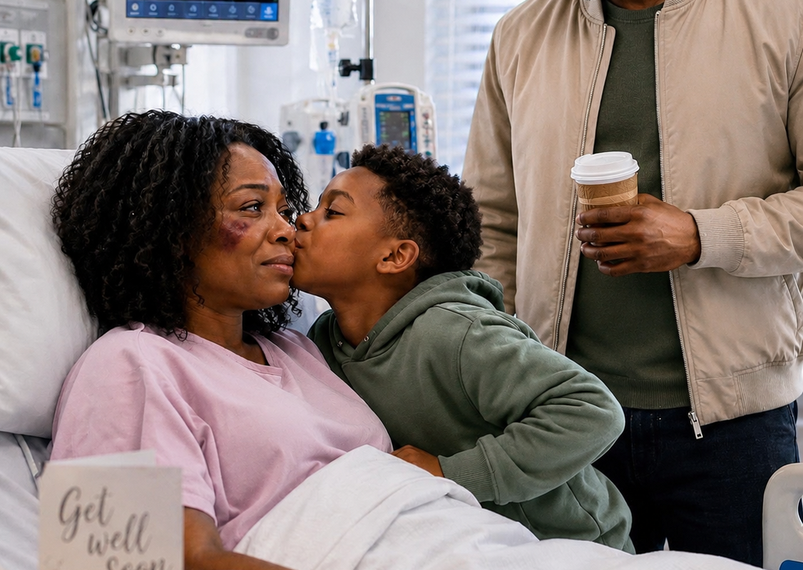 I woke up from a coma and heard my son whisper, “Don’t open your eyes, Mom…