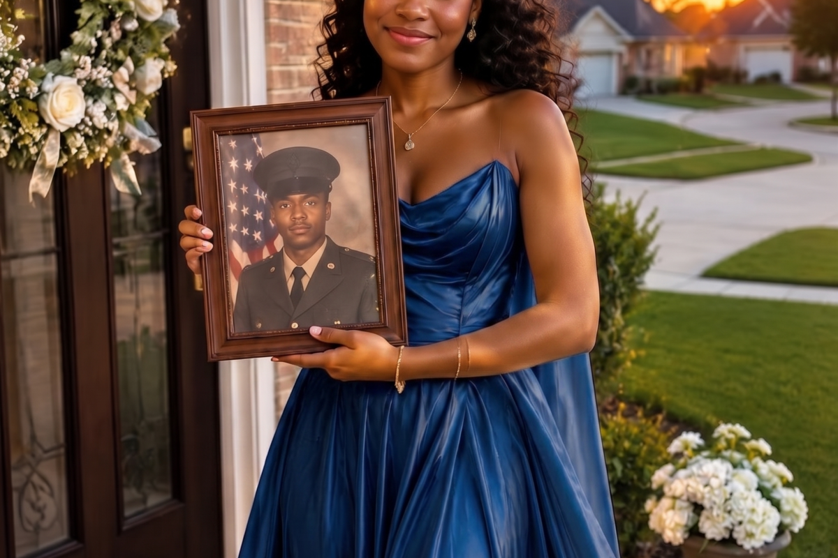MY STEPMOTHER COULDN’T STOP LAUGHING AT THE PROM DRESS I MADE FROM MY LATE FATHER’S ARMY UNIFORM.