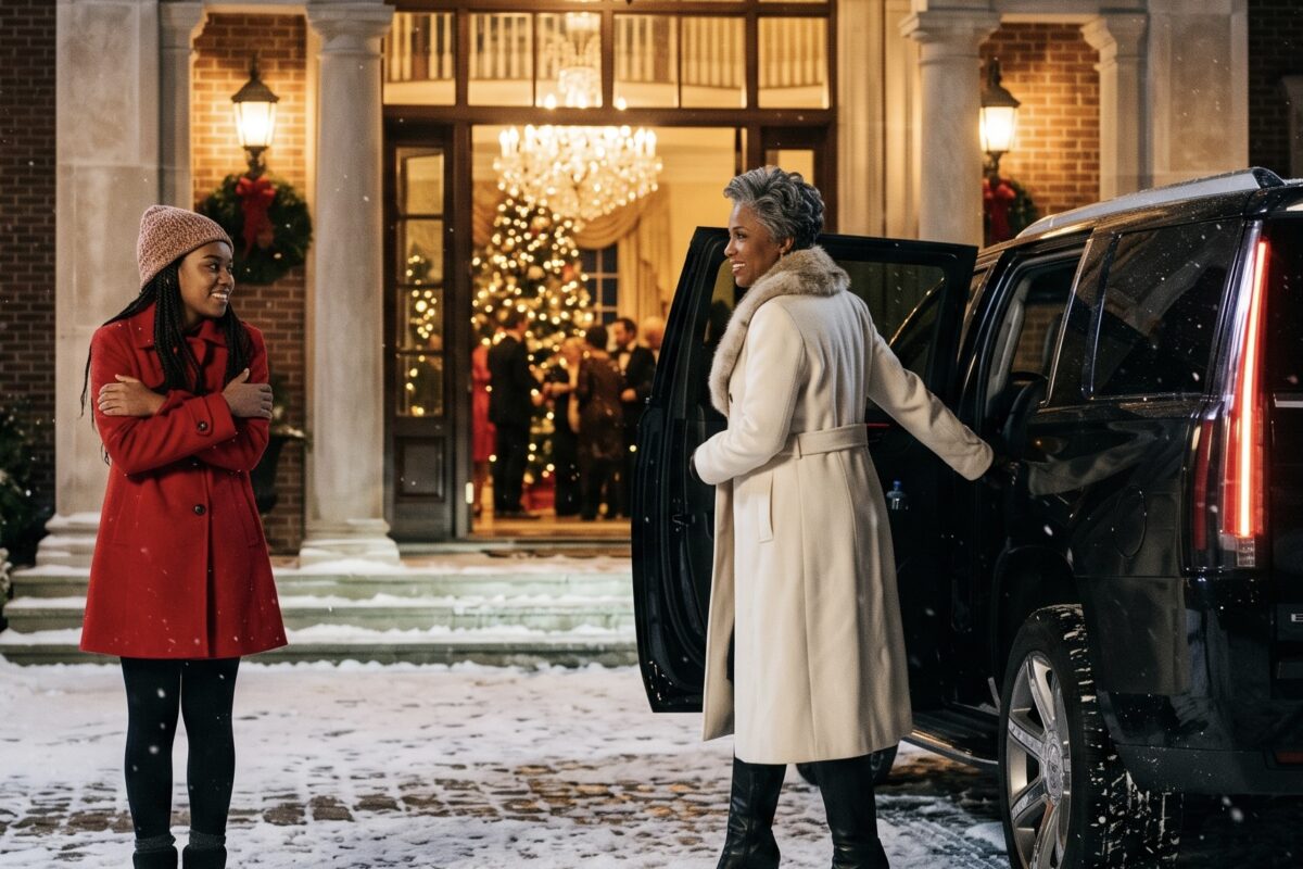 ON CHRISTMAS EVE, MY FATHER THREW ME INTO THE SNOW FOR “DISRESPECTING” HIM. AN HOUR LATER, A BLACK LIMOUSINE ARRIVED