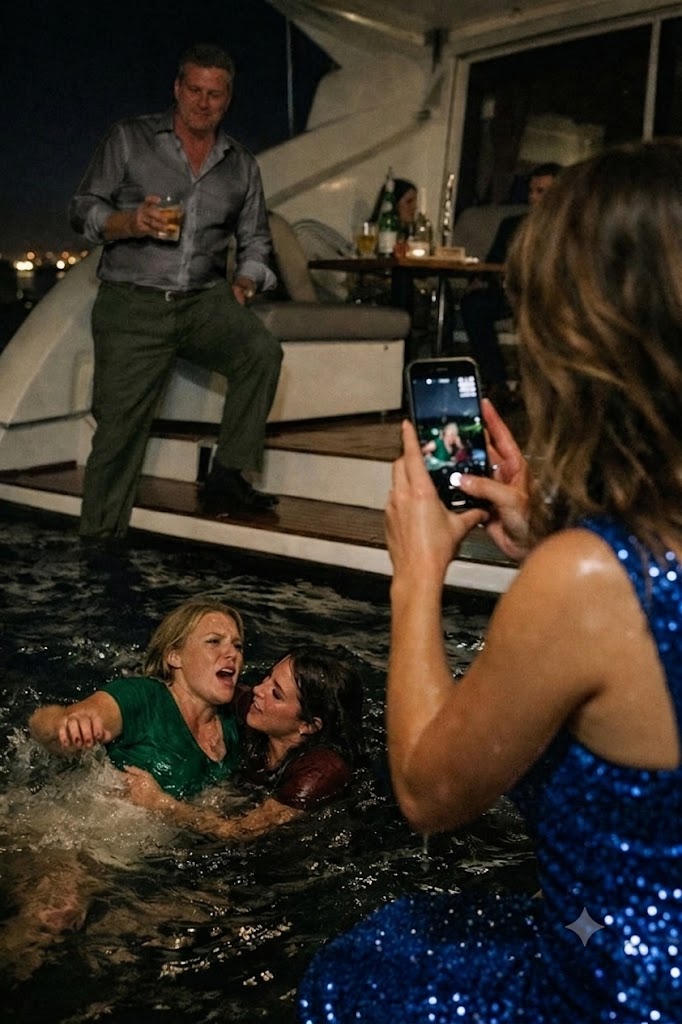 tt_“Don’t Struggle—You’ll Only Wear Yourself Out.” — The Glamorous Atlantic Yacht Party That Turned Into a Chilling Spectacle When a Billionaire Husband Calmly Watched His Six-Months-Pregnant