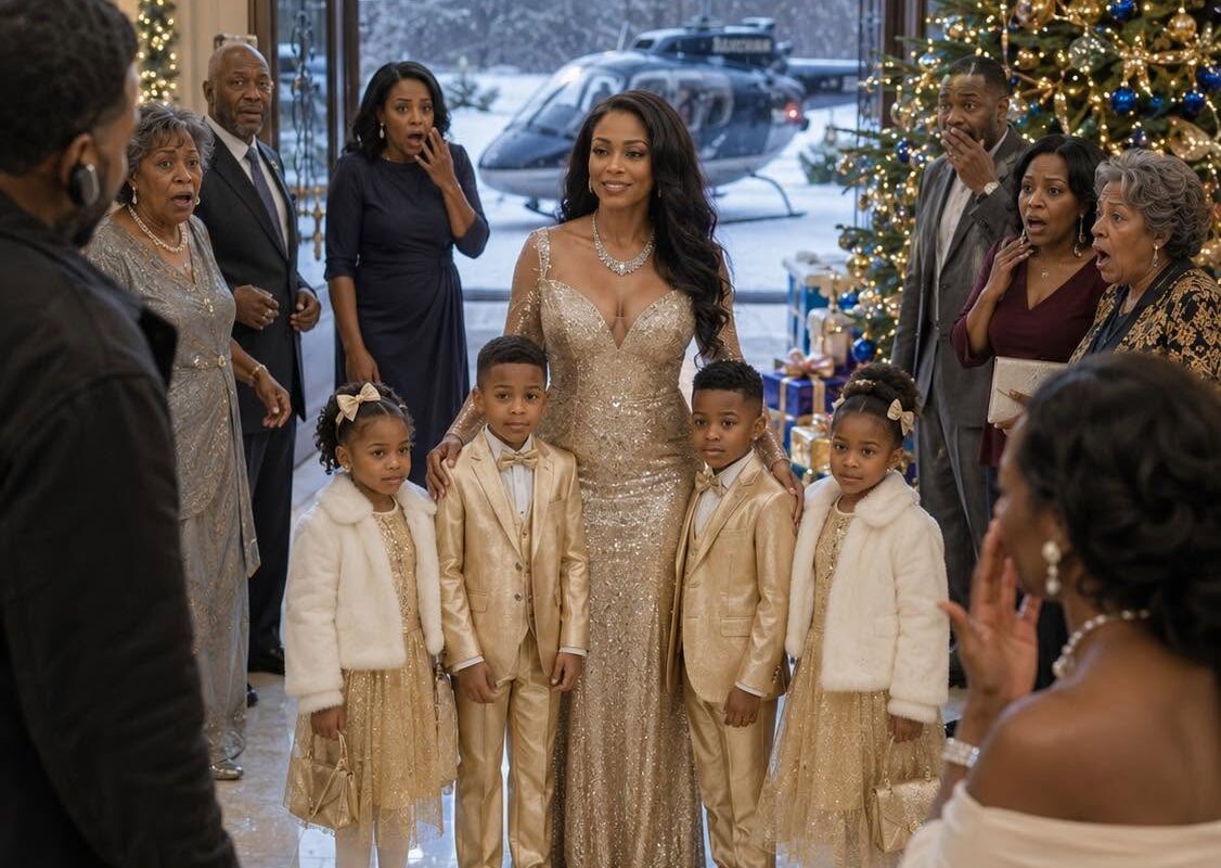 Moral He Invited His “Childless” Ex-Wife to Christmas to M0ck Her—Then She Walked In with the Quadruplets He Abandoned.