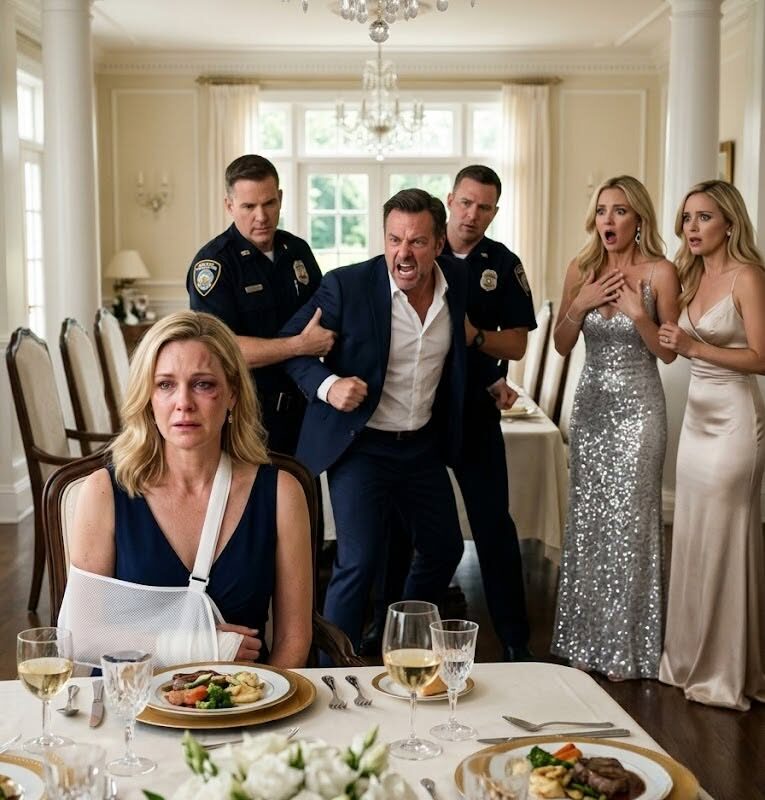 My Husband Broke My Arm on Tuesday, Then His Mother Raised a Glass and Said “My Son Taught Her a Lesson” at My Own Dinner Table