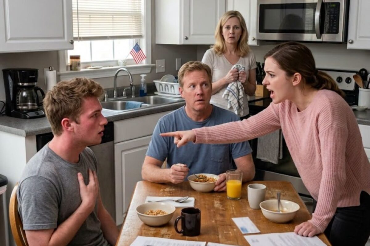 At breakfast, my sister demanded my credit card as if it already belonged to her, and when I refused, she flung hot coffee across my face, told me to get out of my parents’ house, and six weeks later