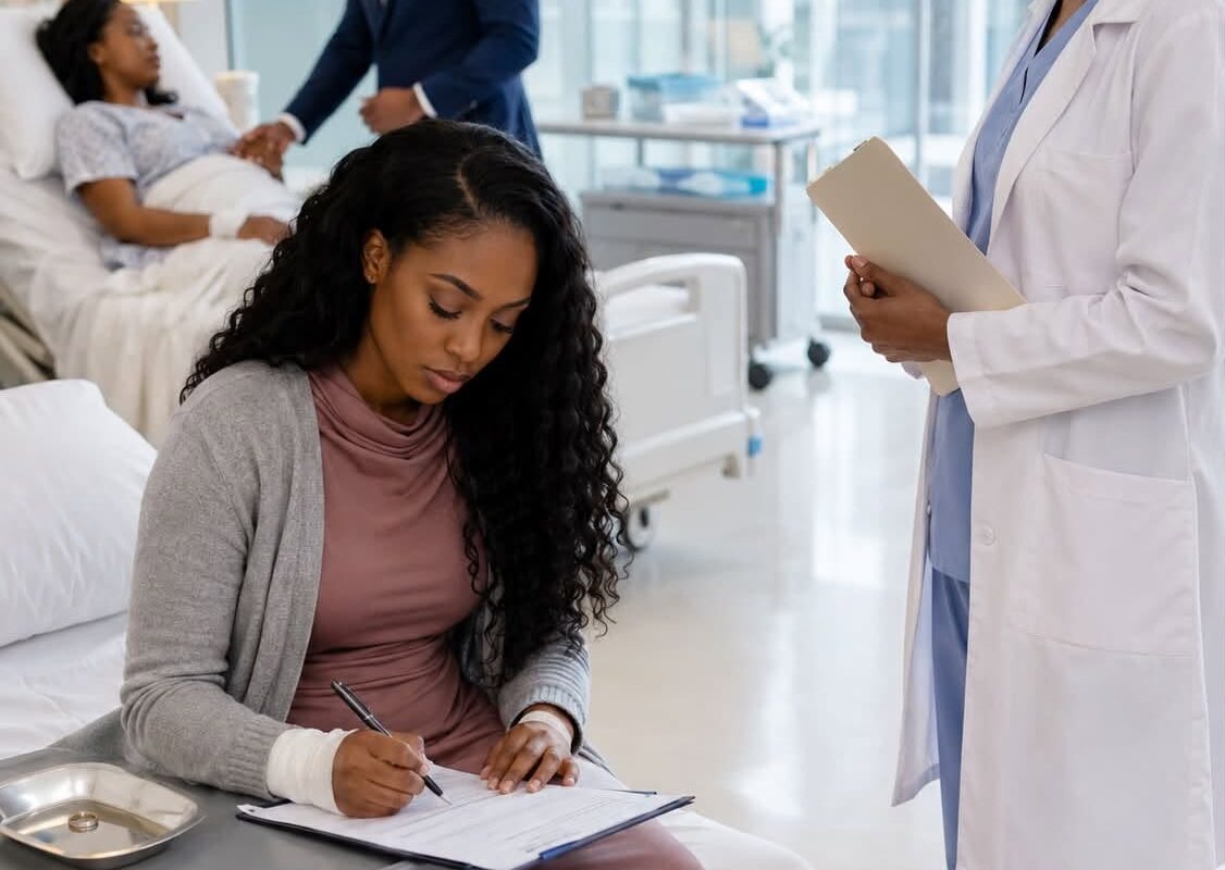 After the cr3sh, the doctor said I needed urgent surgery, but my husband held another woman’s hand and muttered, “She’s always been fragile.”