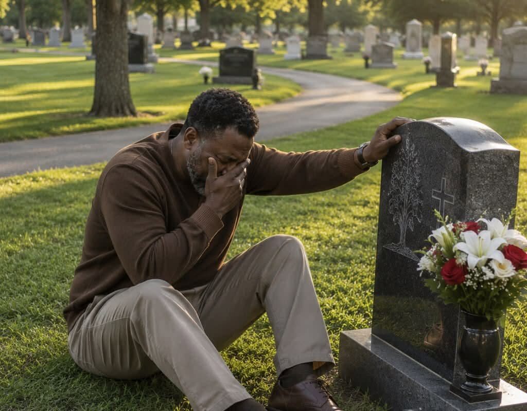 A biker came to my wife’s grave every single week, and for months, I had no idea who he was.