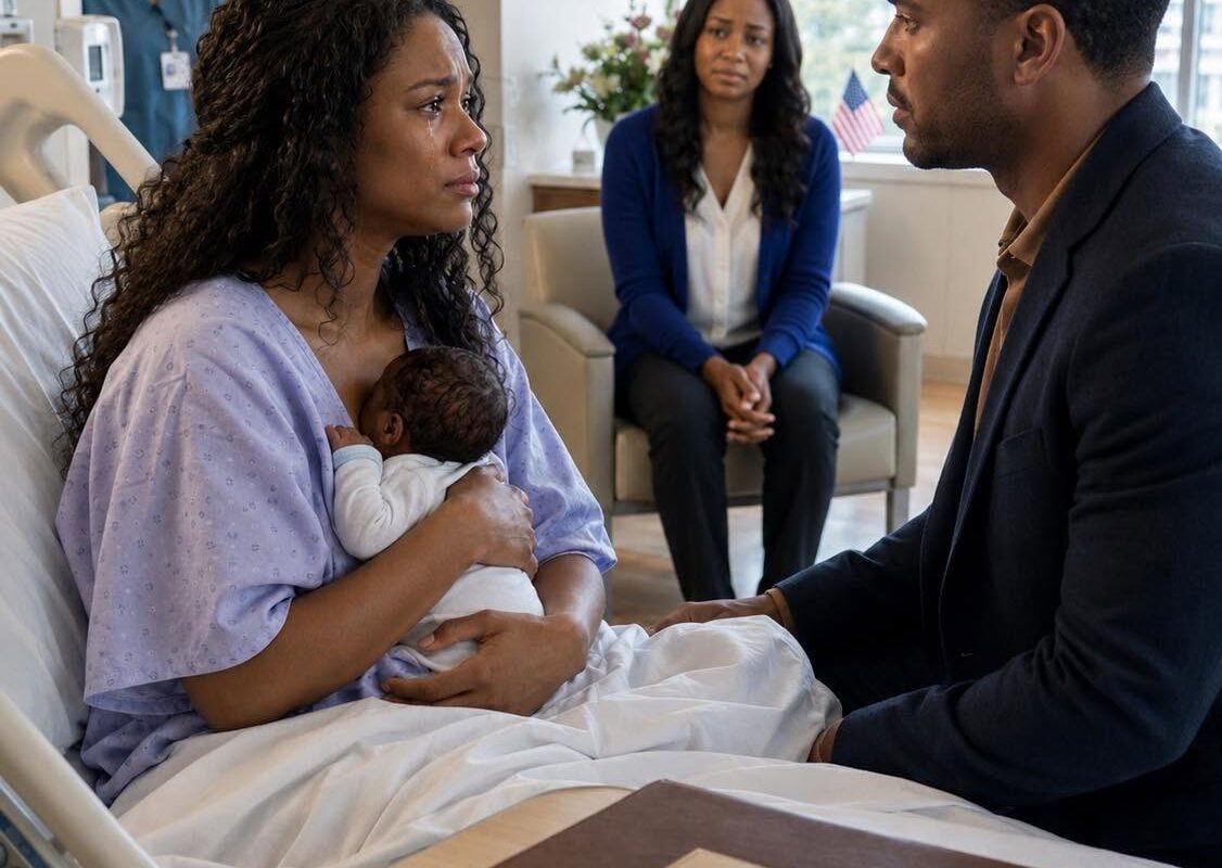 Two hours after our baby was born, I looked at my husband, waiting for him to hold our child.