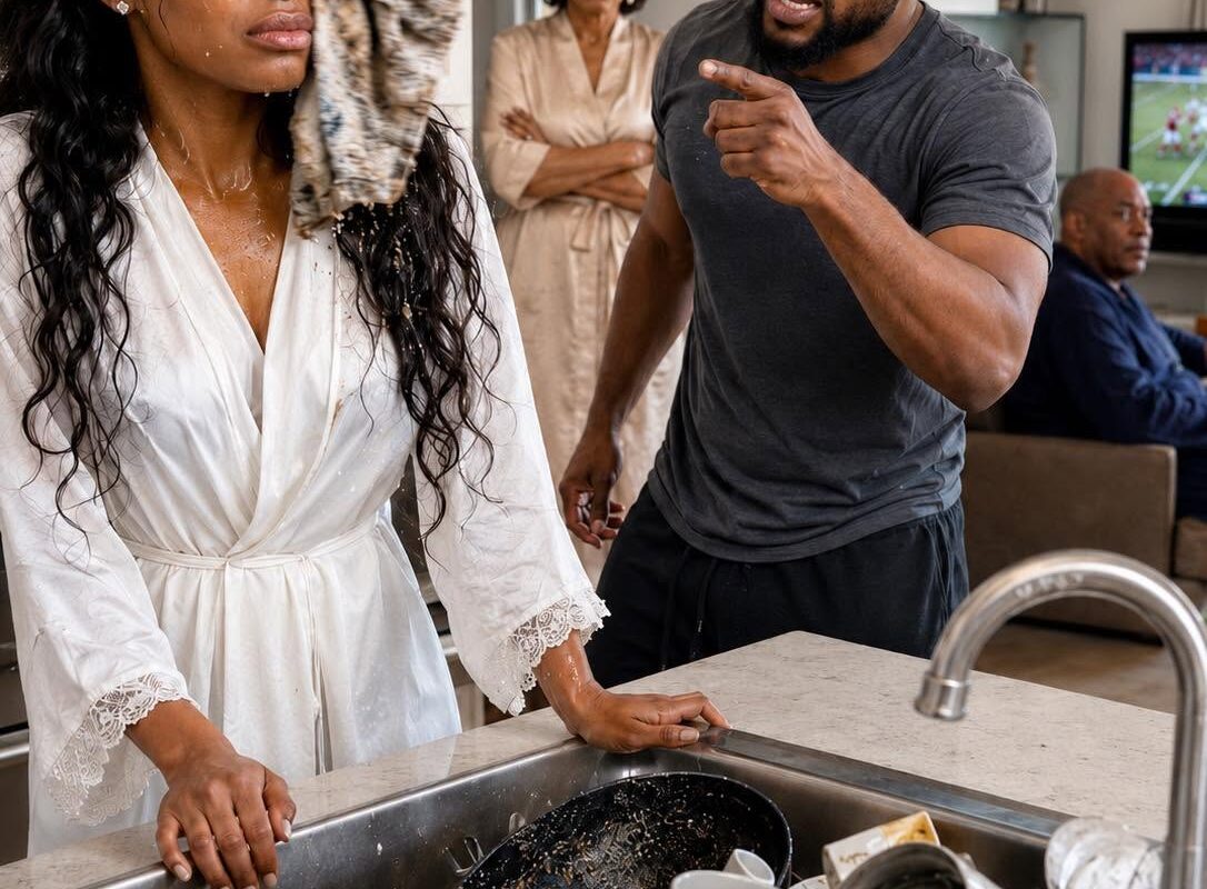 On the first day of our marriage, my husband threw a greasy dishcloth in my face and said, “From now on, you’re my family’s maid.”