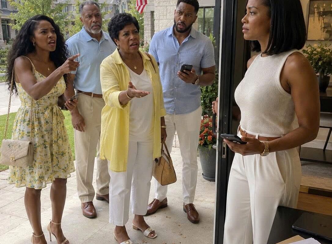MY FAMILY EXCLUDED ME FROM THANKSGIVING. MOM SAID, “YOUR SISTER WANTS HER BOYFRIEND TO BE IMPRESSED. SHE THINKS YOUR PRESENCE WOULD EMBARRASS HER.” I ENDED THE CALL. THE NEXT MORNING, THEY SHOWED UP AT MY HOUSE ENRAGED—AND HER BOYFRIEND SAID…