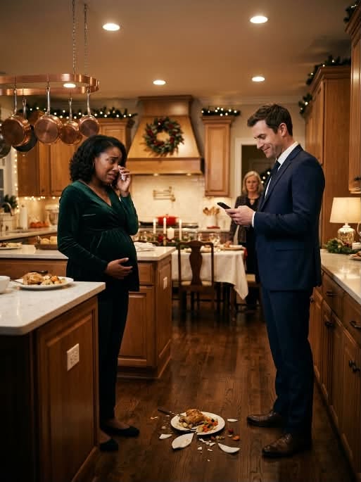 I was seven months pregnant when my mother-in-law shoved me for trying to sit down after cooking Christmas dinner alone.