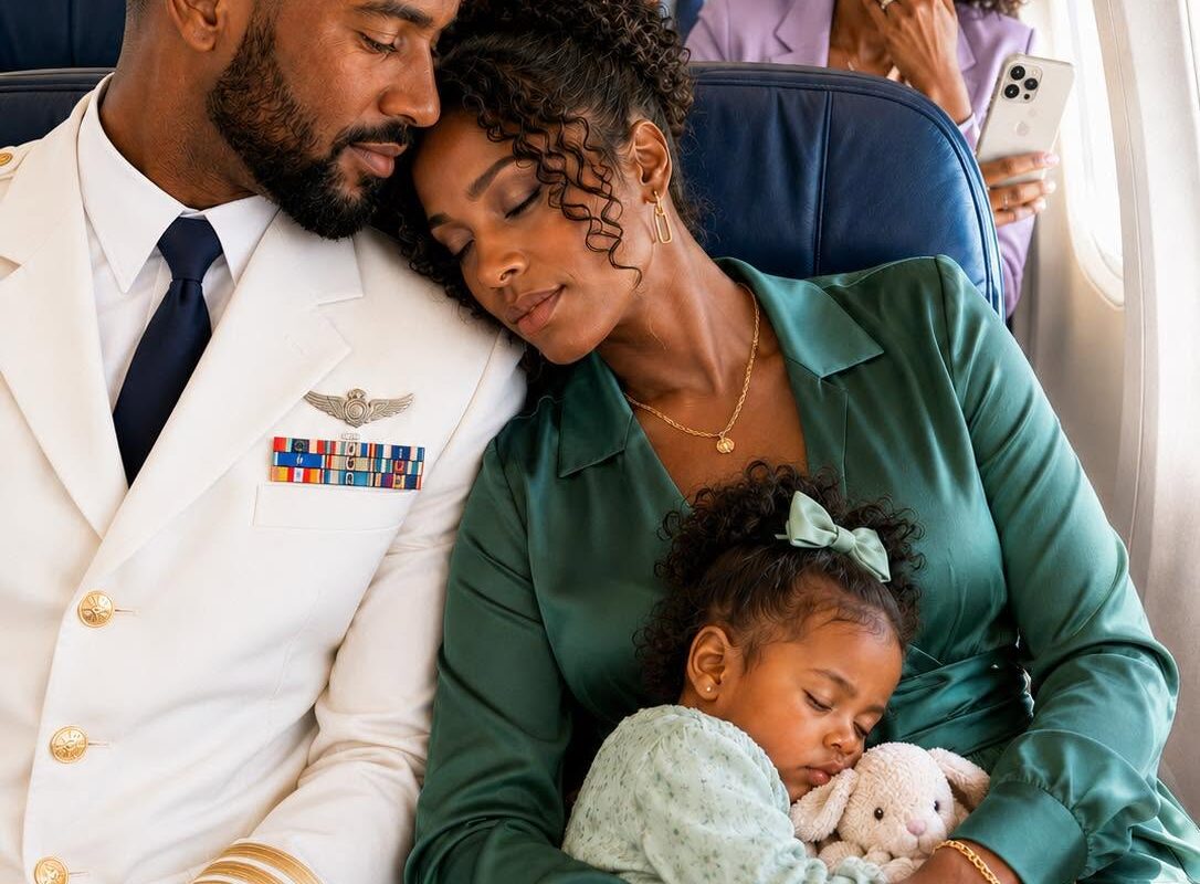 After My Divorce, I Pretended to Sleep on a Coast Guard Commander’s Shoulder to Stop Passengers Filming Him. Hours Later, My Ex Used the Viral Photo Against Me