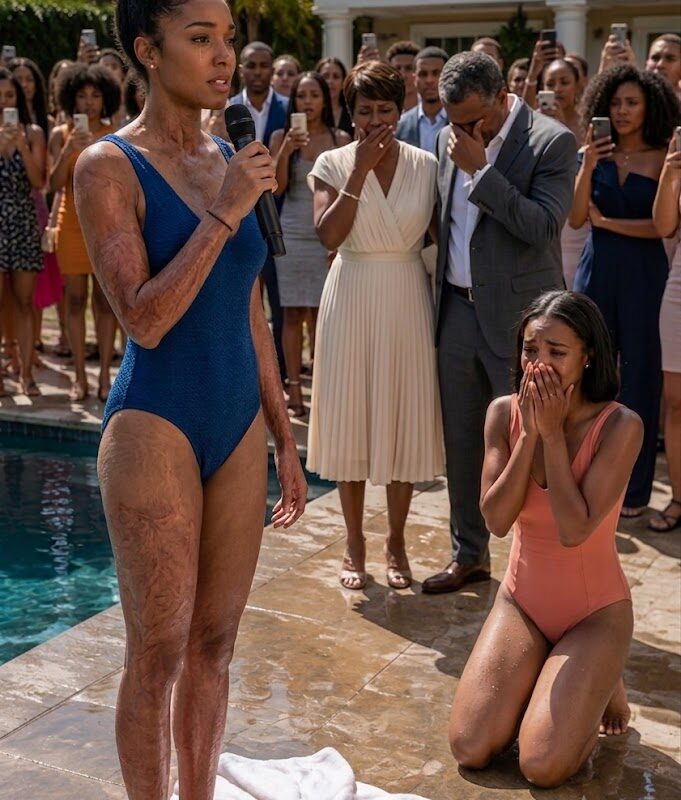 My Twin Sister Forced Me To Reveal My Scars In Front Of 200 Guests… She Thought She Was Humiliating Me Until I Told Everyone Why I Had Them