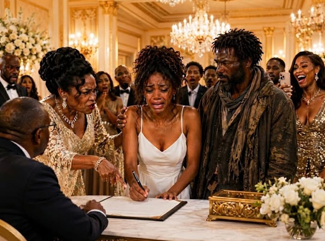 Her Aunt Forced Her to Marry a Homeless Stranger as Punishment… Then He Removed His Torn Coat and Everyone Went Silent