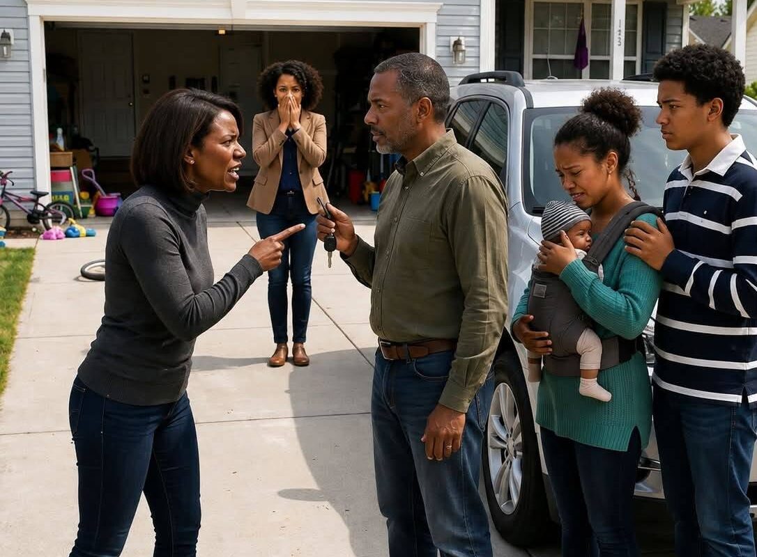 My Father Gave My Fully Paid SUV to My Sister Because “She’s a Mom Now”… I Said Nothing Until He Saw What Was Missing From My Garage