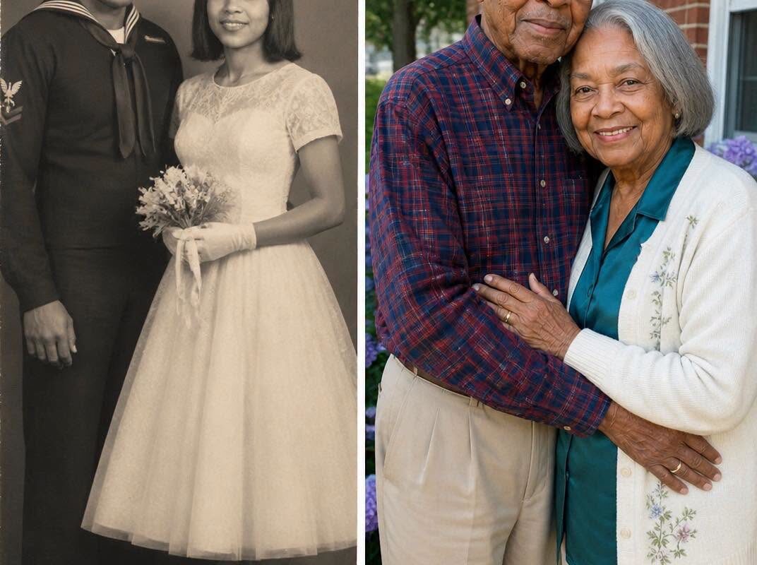 My husband and I were married for 72 years — at his funeral, one of the men he served with handed me a small box, and the moment I opened it, my heart stopped.