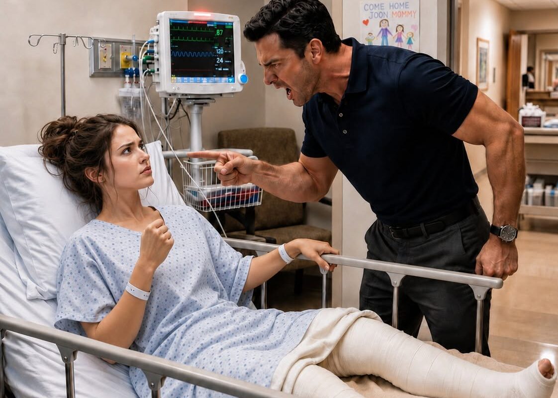 The first time I truly stood up to my husband, both of my legs were broken