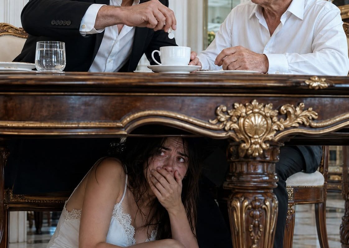 My Father Turned Off The Lights, Shoved Me Under The Kitchen Table, And Whispered, “Whatever Happens, Don’t Make A Sound.” Minutes Later, My Husband Walked In And Confessed To A Twelve-Year Plan To Take My Family’s Home.