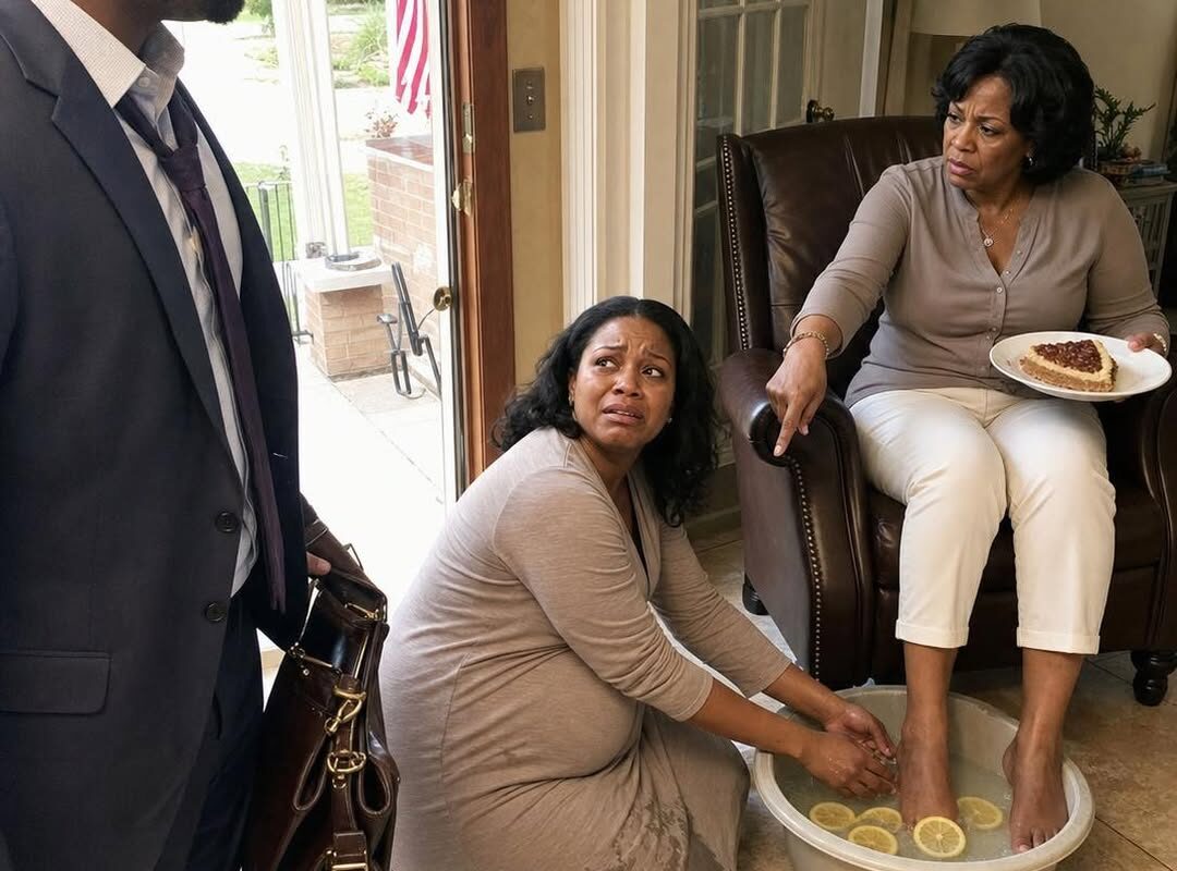 I CAME HOME FOR A FORGOTTEN FILE AND FOUND MY PREGNANT WIFE ON HER KNEES WASHING MY MOTHER’S FEET—THEN I OPENED MY SAFE AND DISCOVERED WHY MY FAMILY NEEDED HER BROKEN
