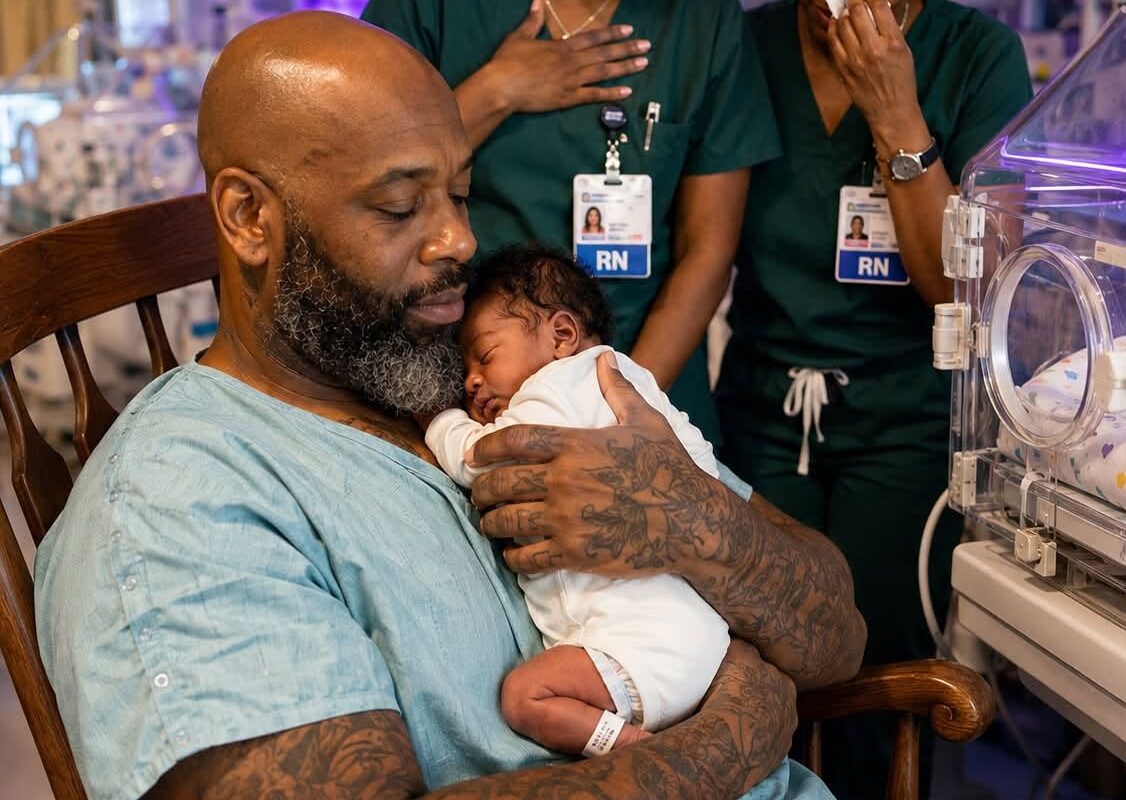 The Biker Who Held the Baby No One Came to Visit